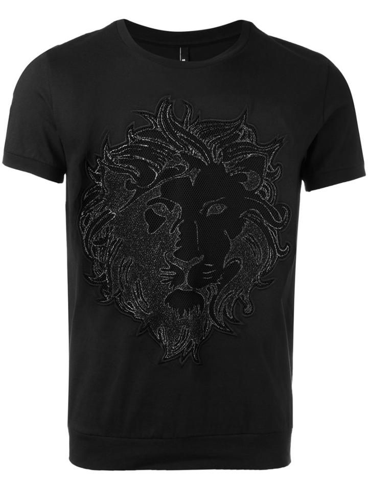 Versus Lion Head T-shirt, Men's, Size: Small, Black, Cotton