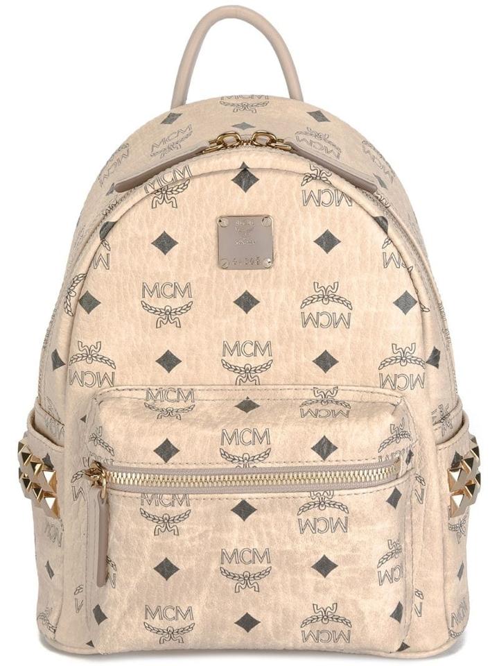 Mcm 'stark' Mini Backpack - Neutrals