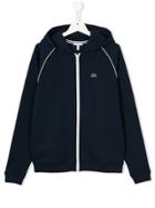 Lacoste Kids Hooded Zip Jacket - Blue