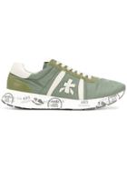 White Premiata Air Force Sneakers - Green