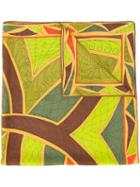 Emilio Pucci Vintage Pattern Print Scarf, Women's, Green
