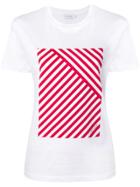 Calvin Klein Striped Print T-shirt - White