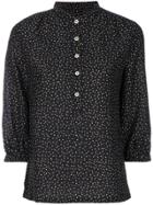 Vanessa Seward Speckled Button-up Blouse - Black