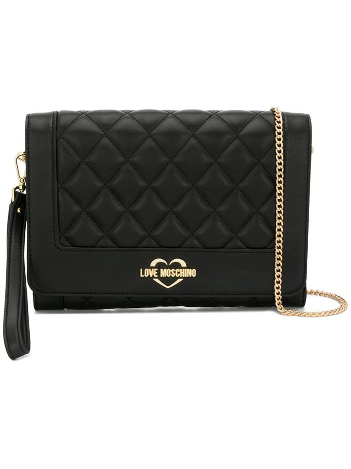 Love Moschino Quilted Crossbody - Black