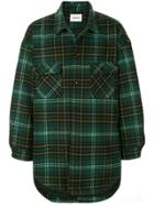 Monkey Time Check Shirt Jacket - Green