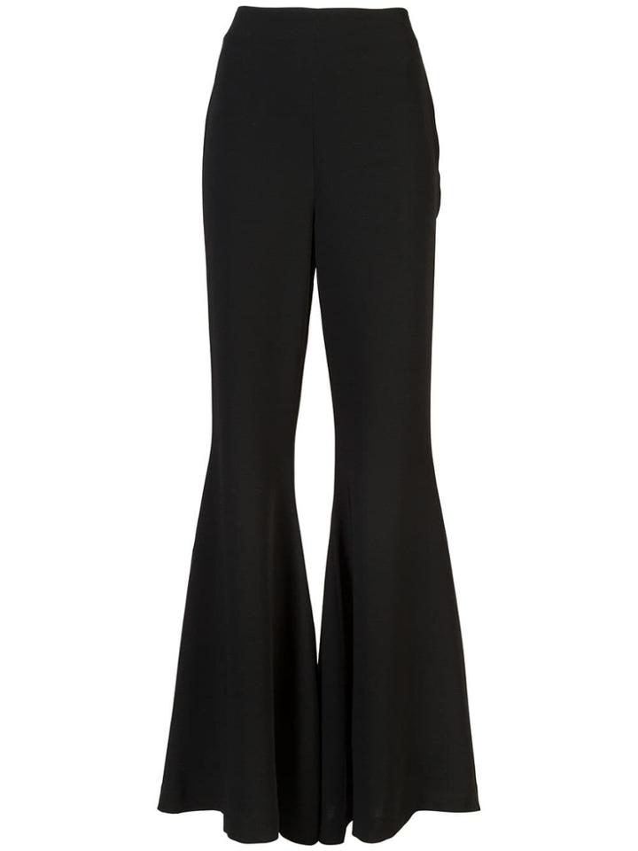 Cinq A Sept Wide Flared Trousers - Black