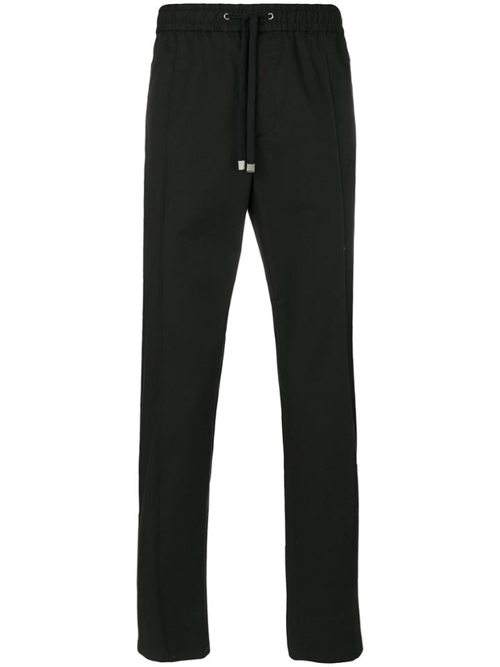 Dolce & Gabbana Lace-up Track Pants - Black
