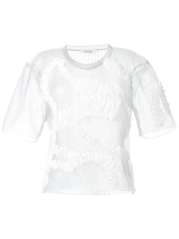 Aviù Textured Sheer T-shirt