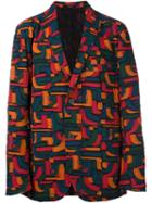 Issey Miyake Men Textured Blazer, Size: 4, Cotton/polyester