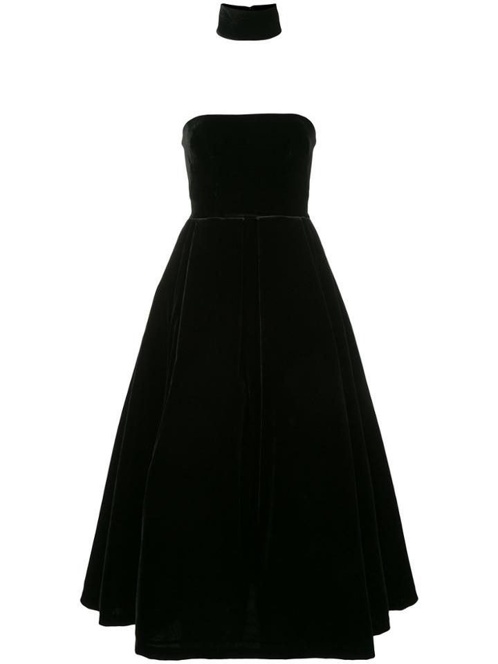 Alex Perry Arlett Neck Cuff Gown - Black