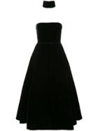 Alex Perry Arlett Neck Cuff Gown - Black