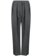 Yves Salomon Tapered Trousers - Grey