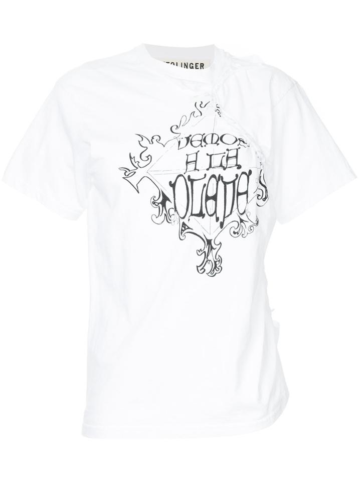 Ottolinger Simple Braid T-shirt - White