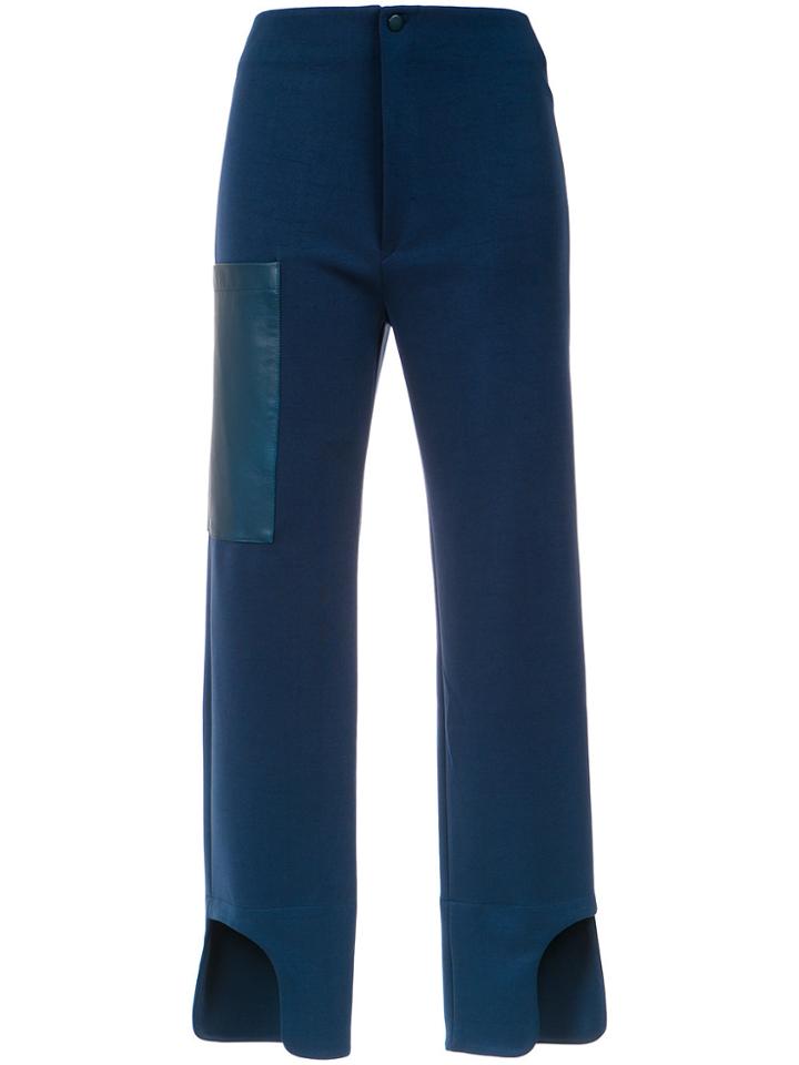 Gloria Coelho High Waisted Trousers - Blue