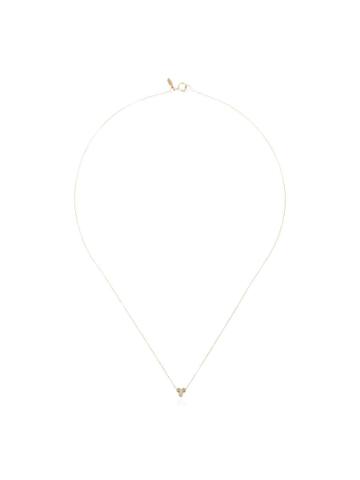 Xiao Wang Gold Dot Dot 3 Diamond Necklace - Metallic