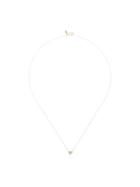 Xiao Wang Gold Dot Dot 3 Diamond Necklace - Metallic