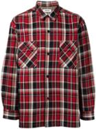 Monkey Time - Checked Shirt - Men - Cotton - L, Red, Cotton