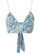 Clube Bossa Havel Printed Bikini Top - Blue