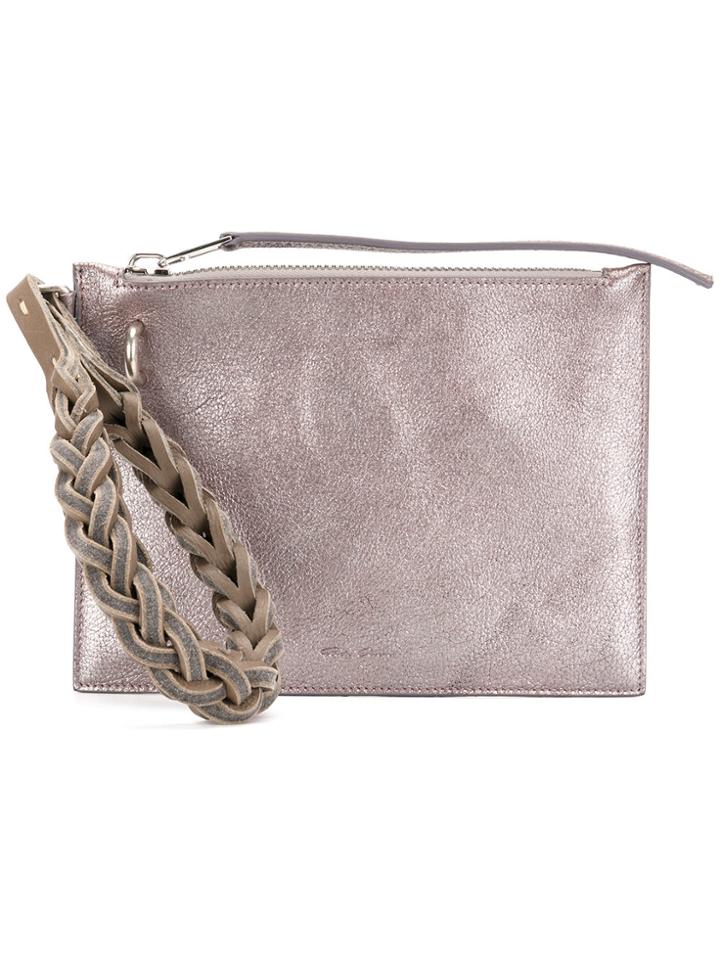Rick Owens Wristlet Clutch - Metallic