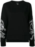 Marcelo Burlon County Of Milan Printed Sweatshirt, Women's, Size: Xs, Black, Cotton/polyester
