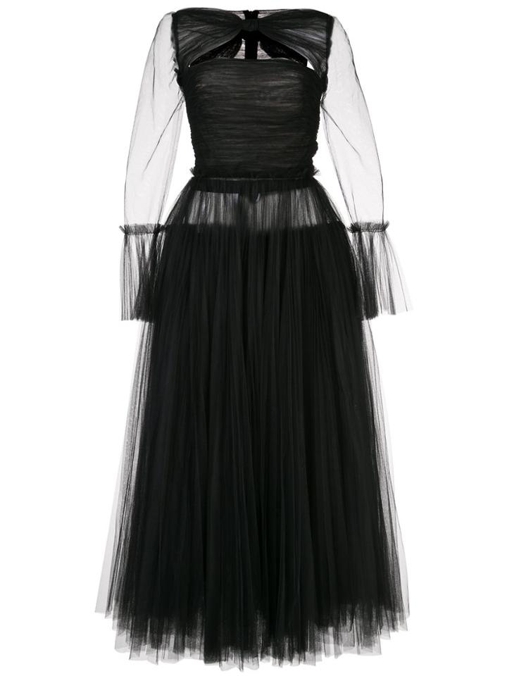 Khaite Jean Flared Dress - Black