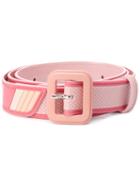 Prada Textured Rubber Belt, Women's, Size: 80, Pink/purple, Rubber