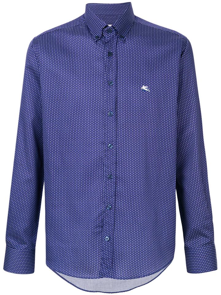 Etro Geometric Pattern Shirt - Blue