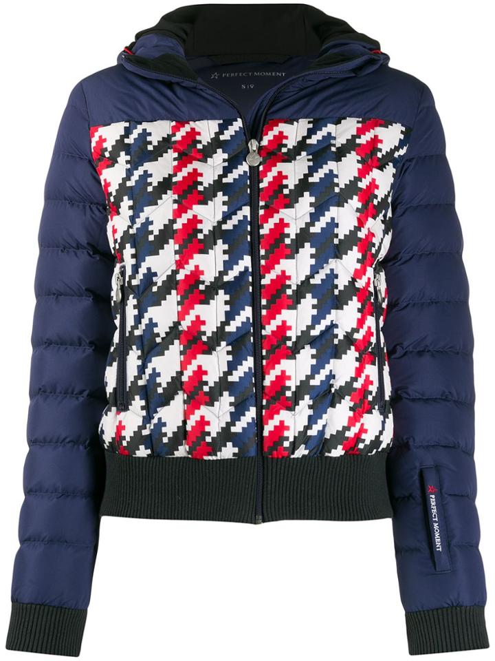 Perfect Moment Cordon Houndstooth Jacket - Blue