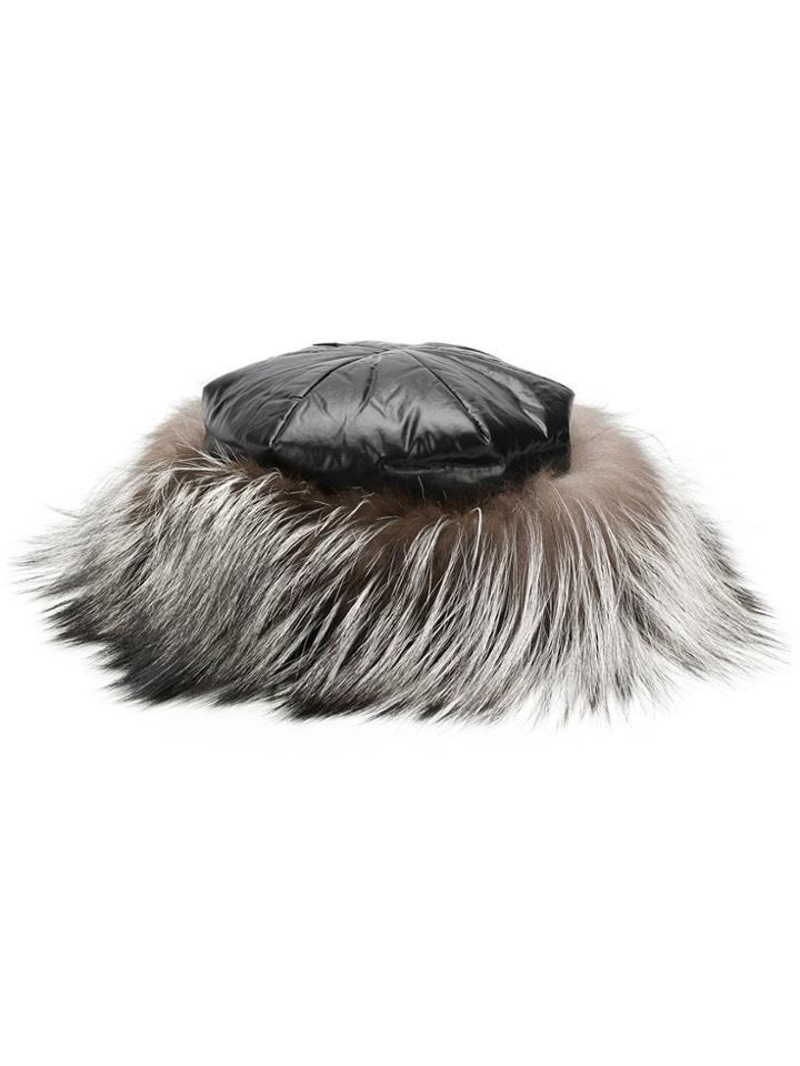 Moncler Fox Fur Hat - Black