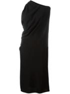 Mm6 Maison Margiela Asymmetric Neck Dress