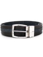 Etro Contrasting Stripe Belt - Black