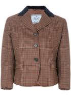 Prada Velvet Collar Jacket - Brown