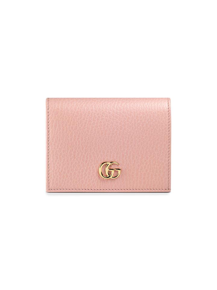 Gucci Leather Card Case - Pink & Purple