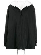 Yves Salomon Reversible Hooded Coat - Black