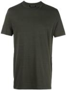 Neil Barrett Round Double Neckline T-shirt, Men's, Size: Medium, Green, Cotton