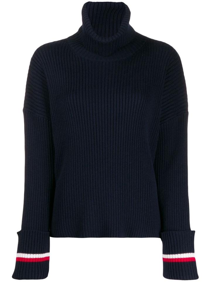 Tommy Hilfiger Hasel Roll Neck Jumper - Blue
