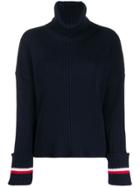 Tommy Hilfiger Hasel Roll Neck Jumper - Blue
