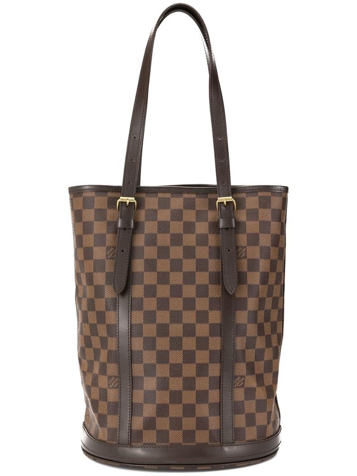 Louis Vuitton Vintage Gm Damier Bucket Tote - Brown