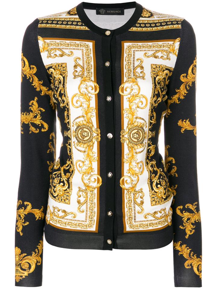Versace Signature Print Cardigan - Multicolour