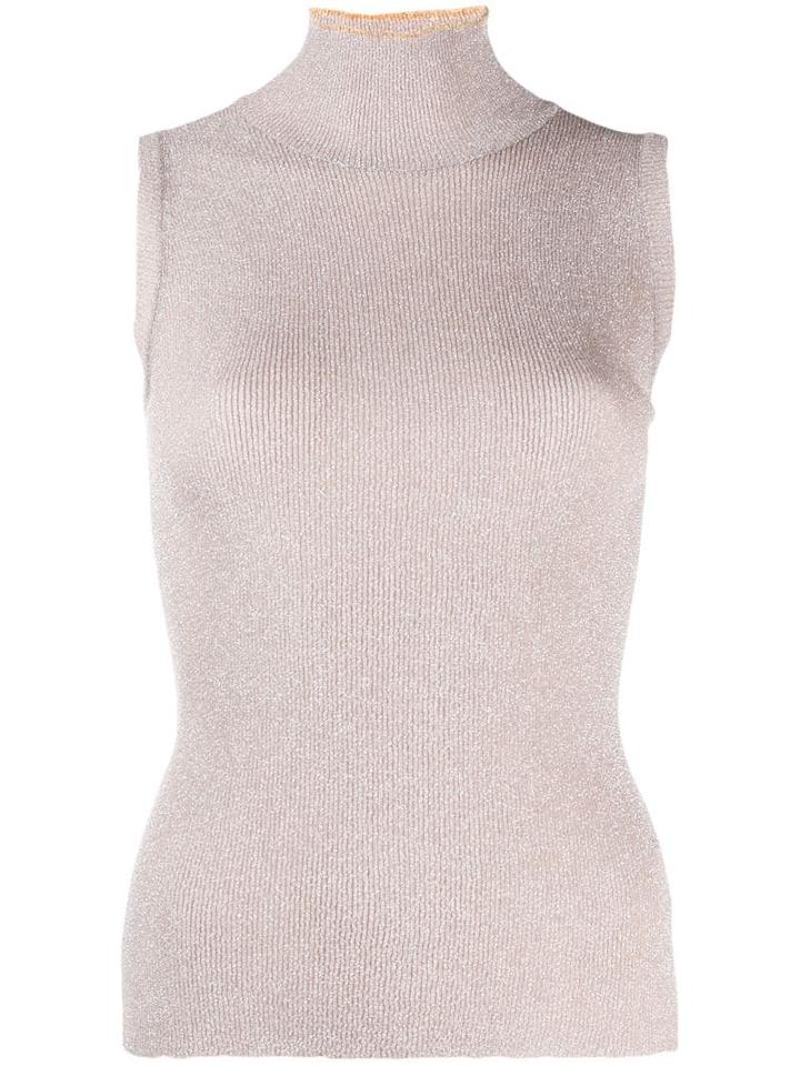 Missoni Ribbed Tank Top - Pink