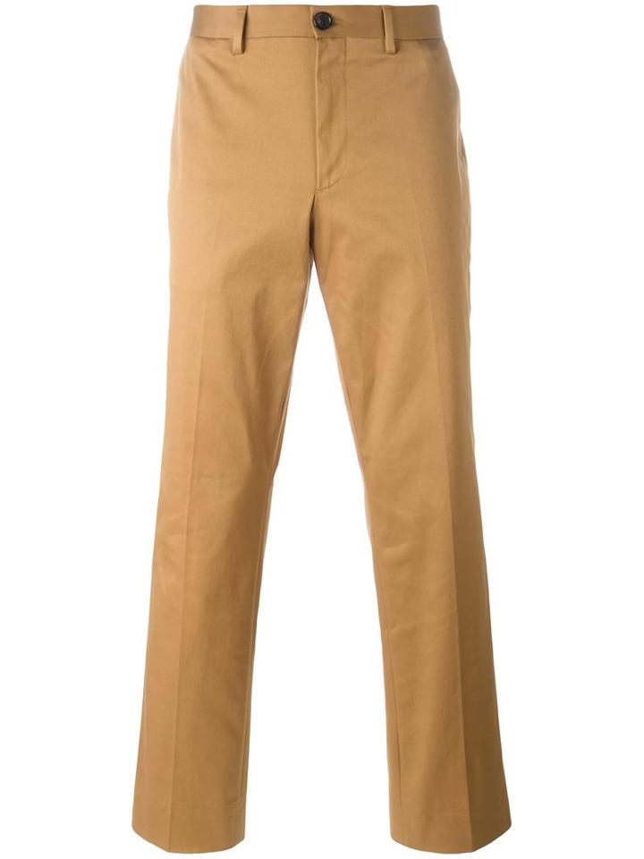 Ps By Paul Smith Slim Fit Chinos, Men's, Size: 38/30, Brown, Cotton/spandex/elastane