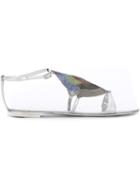 Giuseppe Zanotti Design Embellished Sandals, Women's, Size: 39, Grey, Leather/glass