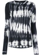 Proenza Schouler Wool Tie Dye Crewneck - Black