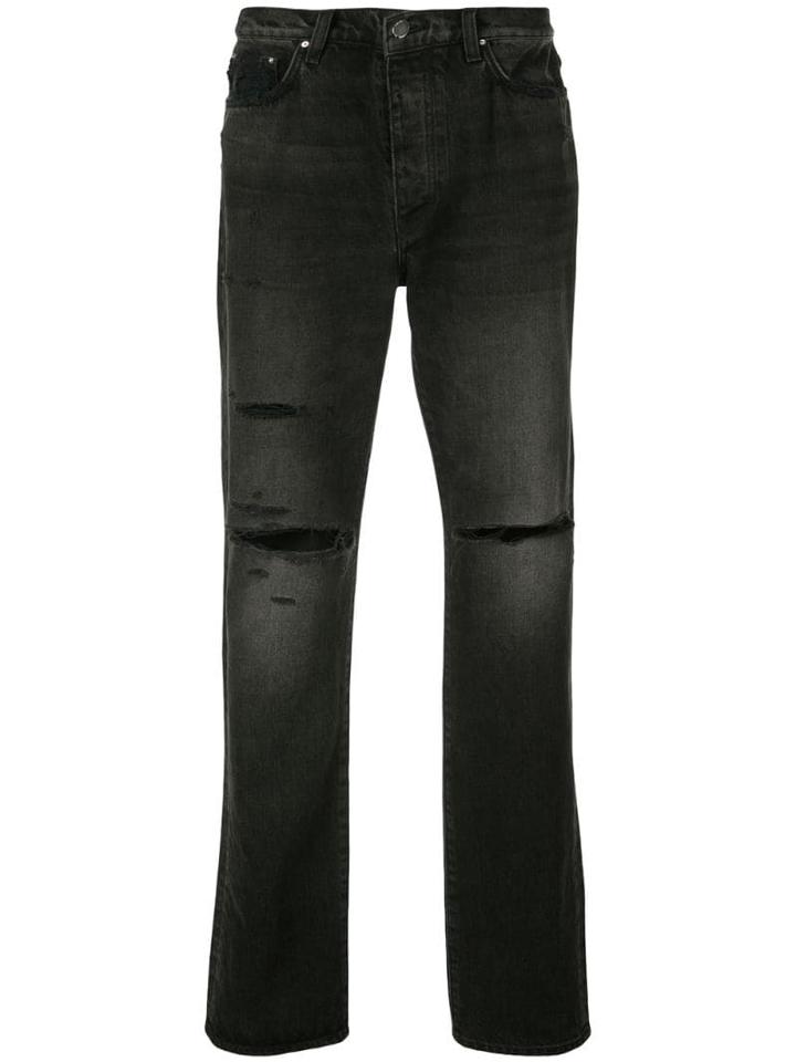 Amiri Thrasher Slash Knee Jeans - Black