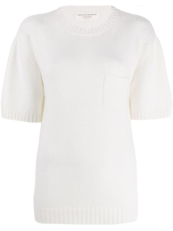 Ermanno Scervino Cashmere Knitted Top - White