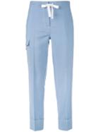 Cropped Jeans - Women - Silk/mohair/wool - 44, Blue, Silk/mohair/wool, Thom Browne