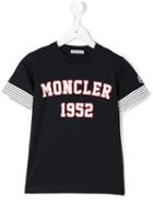 Moncler Kids Logo Print T-shirt, Boy's, Size: 12 Yrs, Blue