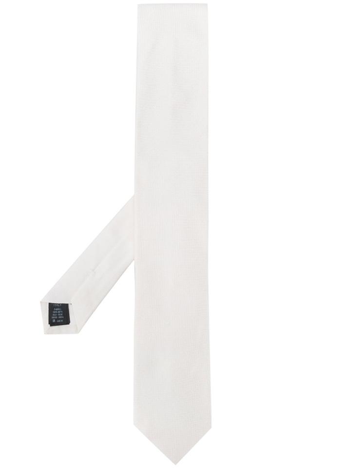 Dolce & Gabbana Satin Tie - White