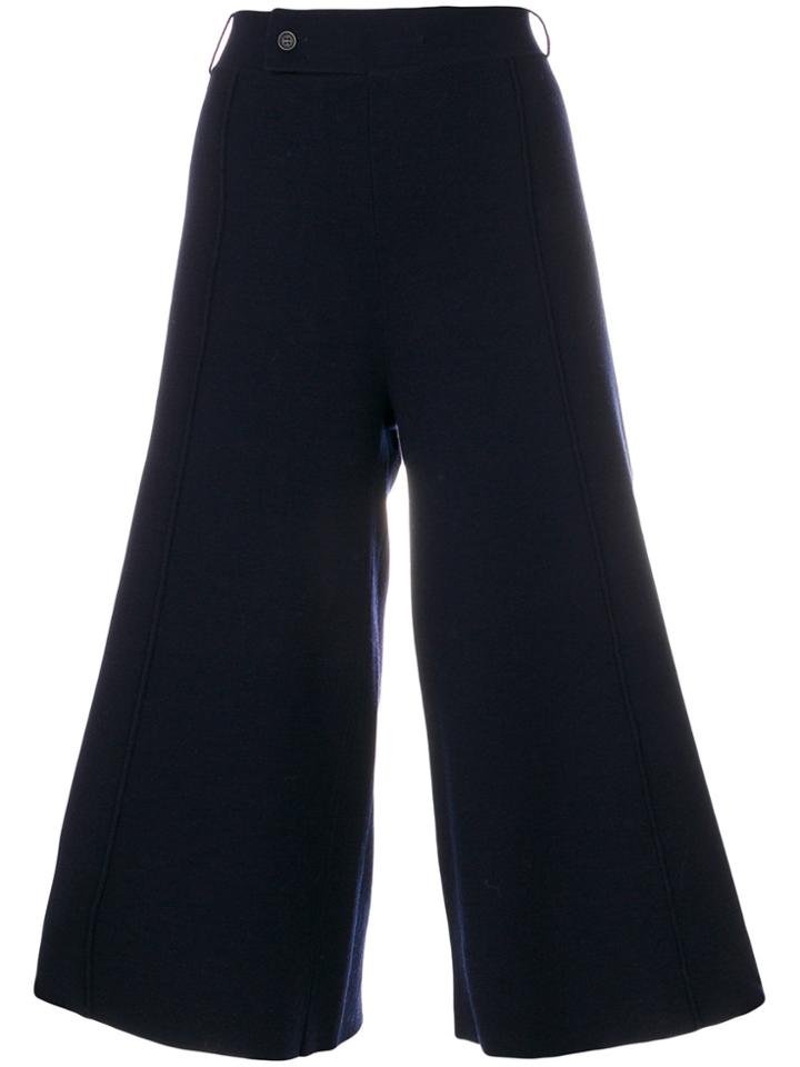 Chinti & Parker Intarsia Culottes - Blue