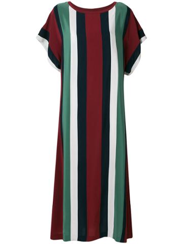 Indress Aude Striped Silk Dress - Multicolour